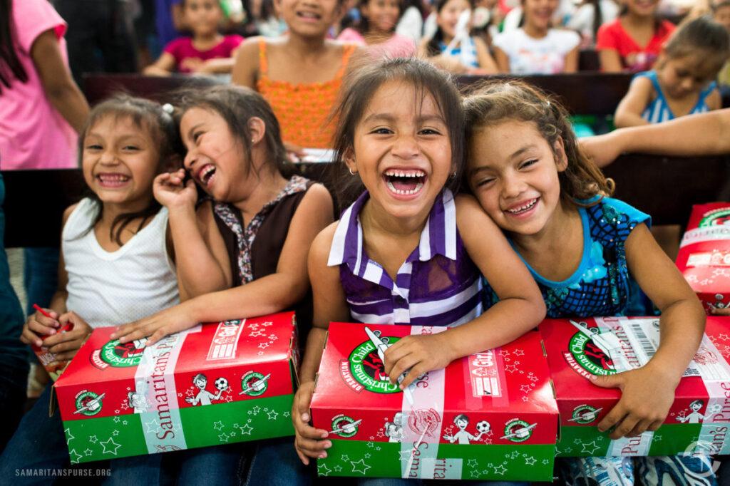Operation Christmas Child returns! We are partnering with Samaritan’s Purse again this year to bring the joy of Christmas and the good news of Jesus to kids all around the world. Our goal is to fill 150 shoeboxes with gifts for children in need.